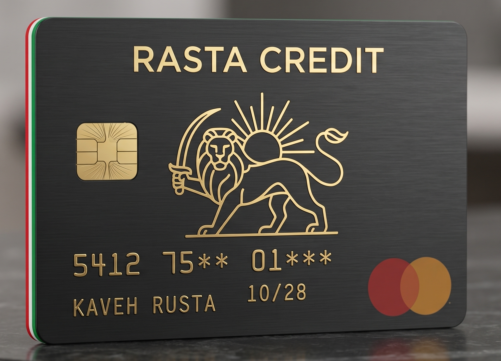 Rasta Credit Premium Metal Card